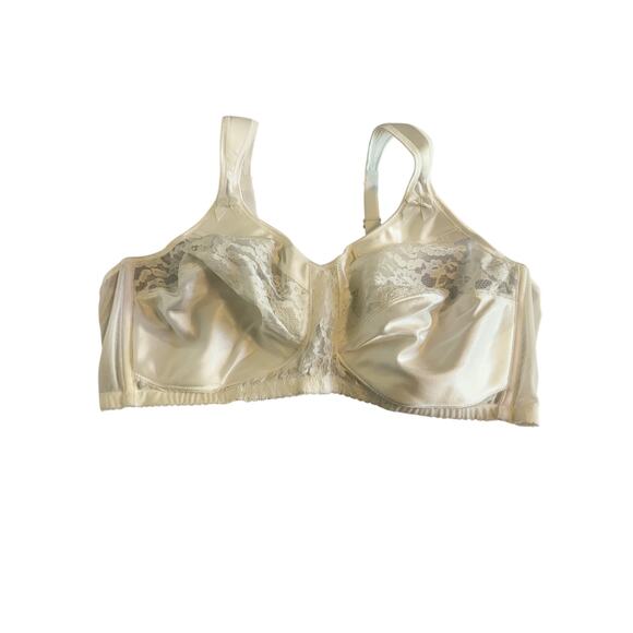 Comfort Choice NWOT Women's 46C Easy Enhancer Unlined Wireless Classic Lace Bra - Picture 1 of 10